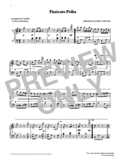 Pizzicato Polka from Graded Music for Tuned Percussion, Book IV von Josef Strauss (Download) 