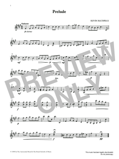 Prelude from Graded Music for Tuned Percussion, Book II von Ian Wright (Download) 