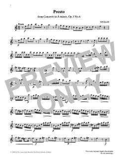 Presto von Antonio Vivaldi (Download) 