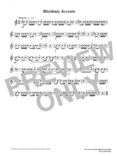 Rhythmic Accents from Graded Music for Snare Drum, Book II von Ian Wright (Download) 