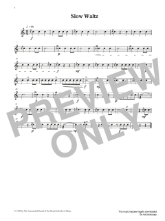 Slow Waltz from Graded Music for Snare Drum, Book II von Ian Wright (Download) 