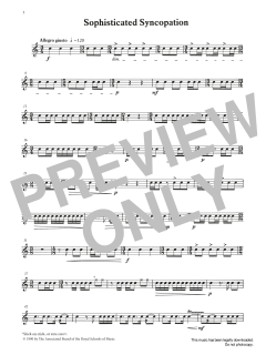 Sophisticated Syncopation from Graded Music for Snare Drum, Book III von Ian Wright (Download) 