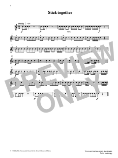 Stick Together from Graded Music for Snare Drum, Book I von Ian Wright (Download) 