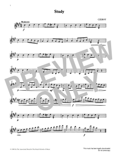 Study from Graded Music for Tuned Percussion, Book II von Carl Czerny (Download) 