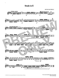 Study in E from Graded Music for Tuned Percussion, Book II von Ian Wright (Download) 