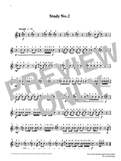 Study No.2  from Graded Music for Snare Drum, Book I von Alwyn Green (Download) 