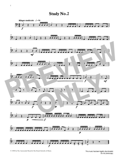 Study No.2 from Graded Music for Timpani, Book I von Ian Wright (Download) 