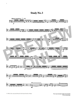 Study No.3 from Graded Music for Timpani, Book II (Download) 