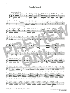 Study No.4 from Graded Music for Snare Drum, Book II von Ian Wright (Download) 