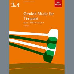 Study No.4 from Graded Music for Timpani, Book II (Download) 
