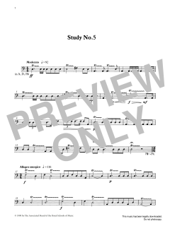 Study No.5 from Graded Music for Timpani, Book III (Download) 