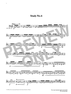 Study No.6 from Graded Music for Timpani, Book III (Download) 