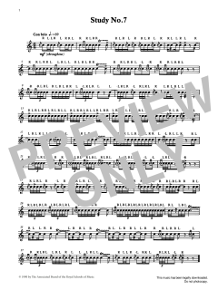 Study No.7 from Graded Music for Snare Drum, Book IV von Ian Wright (Download) 