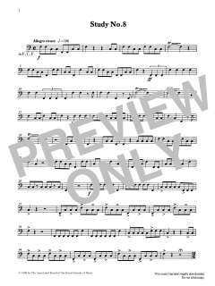 Study No.8 from Graded Music for Timpani, Book IV (Download) 