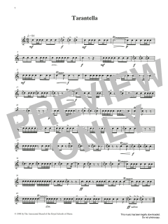 Tarantella from Graded Music for Snare Drum, Book III von Ian Wright (Download) 