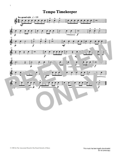 Tempo Timekeeper from Graded Music for Snare Drum, Book I von Ian Wright (Download) 