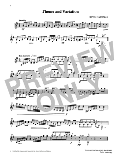 Theme and Variation from Graded Music for Tuned Percussion, Book III von Ian Wright (Download) 