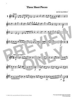 Three Short Pieces from Graded Music for Tuned Percussion, Book II von Ian Wright (Download) 