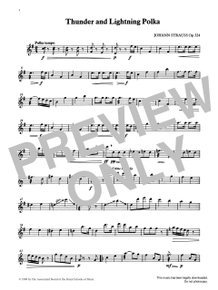 Thunder and Lightning Polka from Graded Music for Tuned Percussion, Book IV von Johann Strauss (Sohn) (Download) 