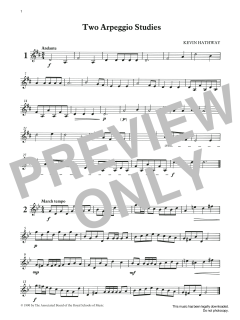 Two Arpeggio Studies from Graded Music for Tuned Percussion, Book I von Ian Wright (Download) 