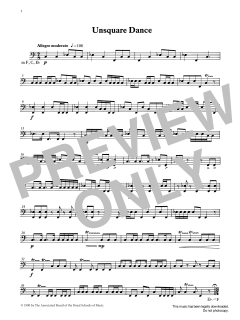 Unsquare Dance from Graded Music for Timpani, Book III (Download) 
