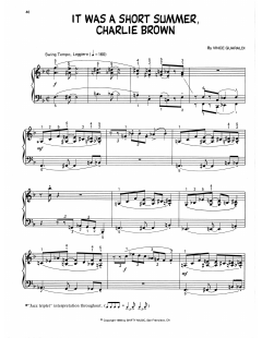 It Was A Short Summer, Charlie Brown von Vince Guaraldi (Download) 