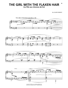La Fille Aux Cheveux De Lin von Claude Debussy (Download) 
