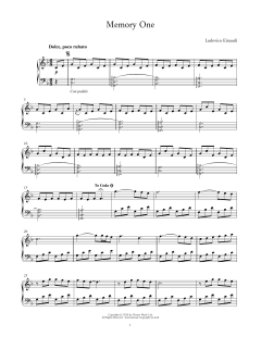 Memory One von Ludovico Einaudi (Download) 