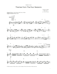 Themes from the Four Seasons von Antonio Vivaldi (Download) 