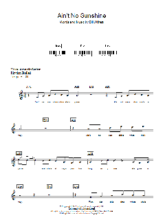 Ain't No Sunshine von Bill Withers (Download) 
