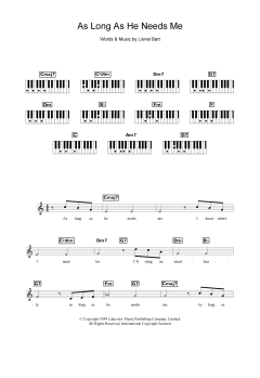 As Long As He Needs Me von Lionel Bart (Download) 