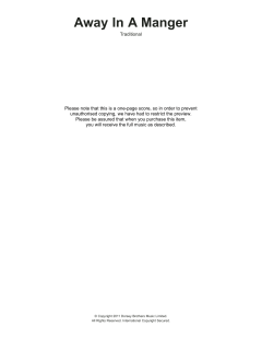 Away In A Manger von Traditional (Download) 