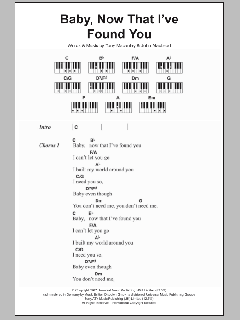 Baby, Now That I've Found You von The Foundations (Download) 