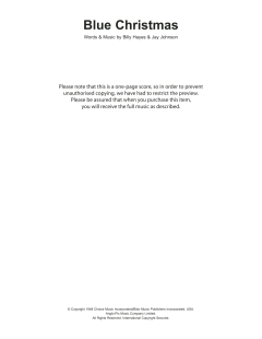 Blue Christmas von Elvis Presley (Download) 