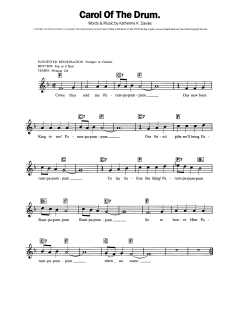 Carol Of The Drum von Katherine K. Davis (Download) 