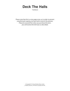 Deck The Halls von Traditional (Download) 