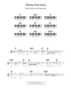 Ebony And Ivory von Stevie Wonder (Download) 