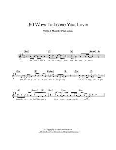 Fifty Ways To Leave Your Lover von Paul Simon (Download) 