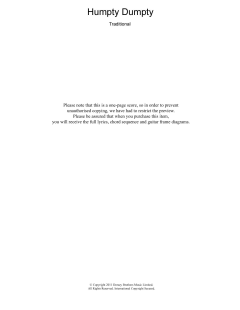 Humpty Dumpty von Traditional (Download) 