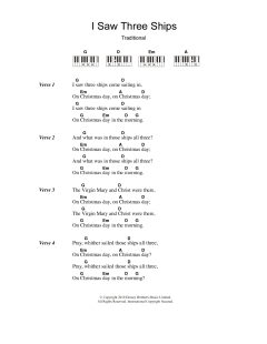 I Saw Three Ships von Traditional Carol (Download) 