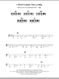 I Won't Leave You Lonely von Shania Twain (Download) 