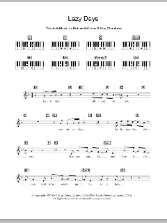 Lazy Days von Robbie Williams (Download) 