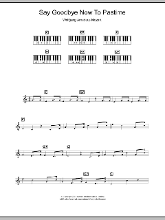Say Goodbye Now To Pastime von Wolfgang Amadeus Mozart (Download) 