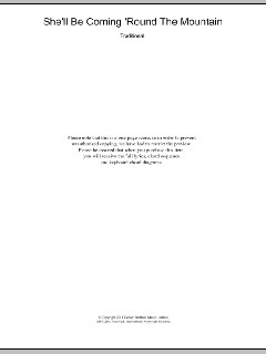 She'll Be Comin' 'Round The Mountain von Traditional (Download) 