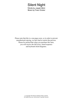 Silent Night von Joseph Franz Mohr (Download) 