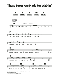 These Boots Are Made For Walking von Nancy Sinatra (Download) 