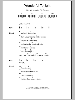 Wonderful Tonight von Eric Clapton (Download) 