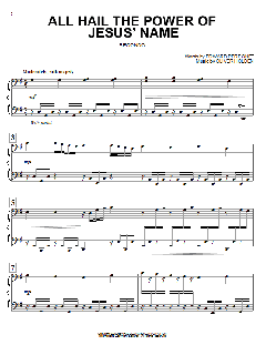 All Hail The Power Of Jesus' Name von Edward Perronet (Download) 