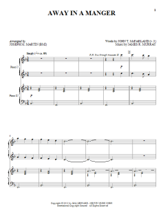 Away In A Manger von Joseph M. Martin (Download) 