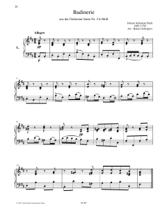 Badinerie von Johann Sebastian Bach (Download) 